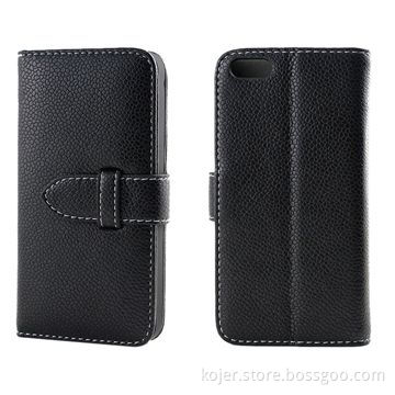New Leather Mobile Phone Cases for iPhone 5, with Magnetic Flap, OEM Orders are Welcome